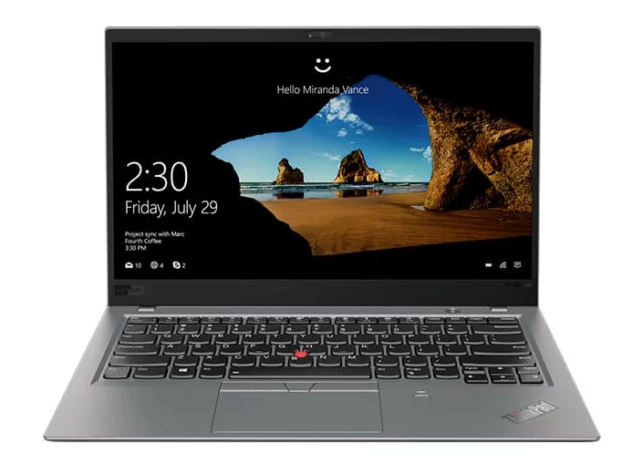 Модел Lenovo THINKPAD X1 Carbon Ultrabook (6-ти Gen) (Intel Core i5 8250U 1600 MHz / 14" / 1920x1080 / 8Gb / 256Gb SSD / DVD no / Intel UHD Graphics 620 / Wi-Fi / Bluetooth / Windows 10 Pro)