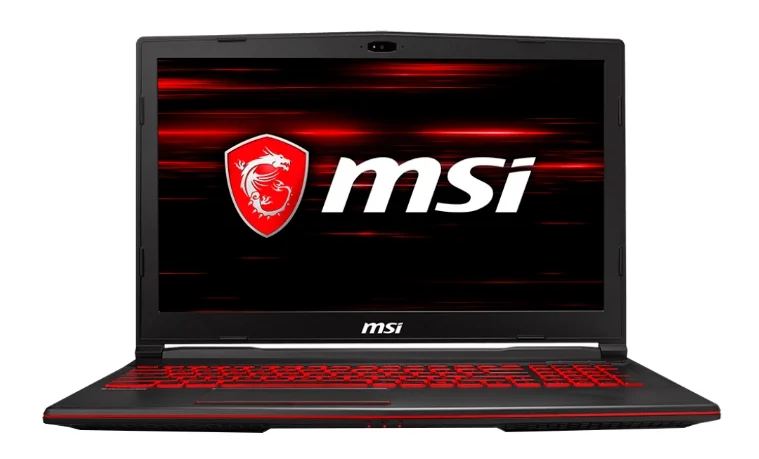 MSI GL63 8RC (Intel Core i5 8300H 2300 MHz / 15.6" / 1920x1080 / 8GB / 1000GB HDD / DVD no / NVIDIA GeForce GTX 1050 / Wi-Fi / Bluetooth / DOS) за игри