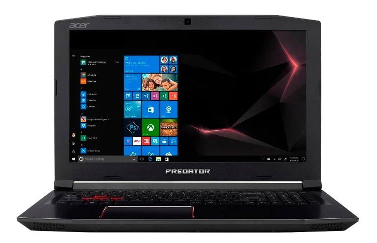 Acer Predator Helios 300 (PH315-51-58AX) (Intel Core i5 8300H 2300 MHz / 15.6" / 1920x1080 / 16GB / 1128GB HDD + SSD / DVD no / NVIDIA GeForce GTX 1060 / Wi-Fi / Bluetooth / Linux) за игри