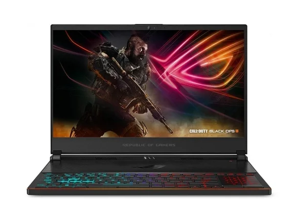 игрови ASUS ROG Zephyrus S GX531GM-ES021T (Intel Core i7 8750H 2200 MHz / 15.6" / 1920x1080 / 24GB / 512GB SSD / DVD no / NVIDIA GeForce GTX 1060 / Wi-Fi / Bluetooth / Windows 10 Начало)