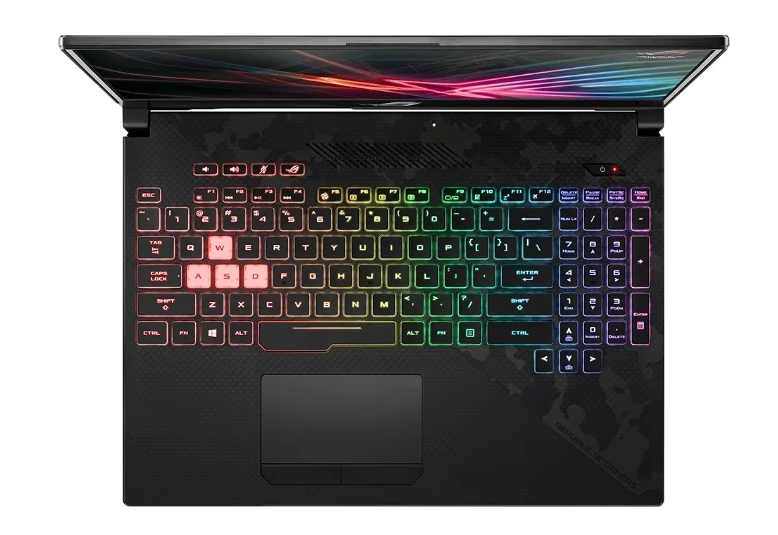 модел ASUS ROG GL504GM-ES329T (Intel Core i5 8300H 2300MHz / 15.6" / 1920x1080 / 8GB / 256GB SSD / 1000GB HDD / DVD no / NVIDIA GeForce GTX 1060 6GB / Wi-Fi / Bluetooth / Windows 10 Начало)