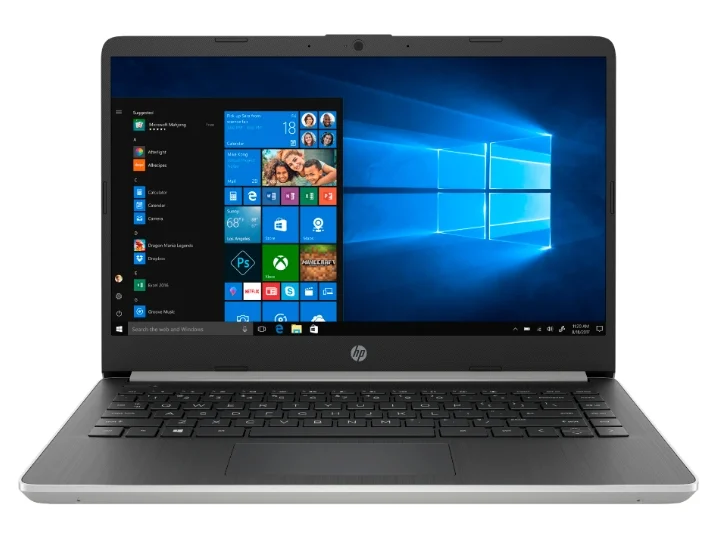 модел HP 14s-dq1002ur (Intel Core i3 1005G1 1200 MHz / 14" / 1920x1080 / 4GB / 256GB SSD / DVD no / Графика на Intel UHD / Wi-Fi / Bluetooth / Windows 10 Начало)