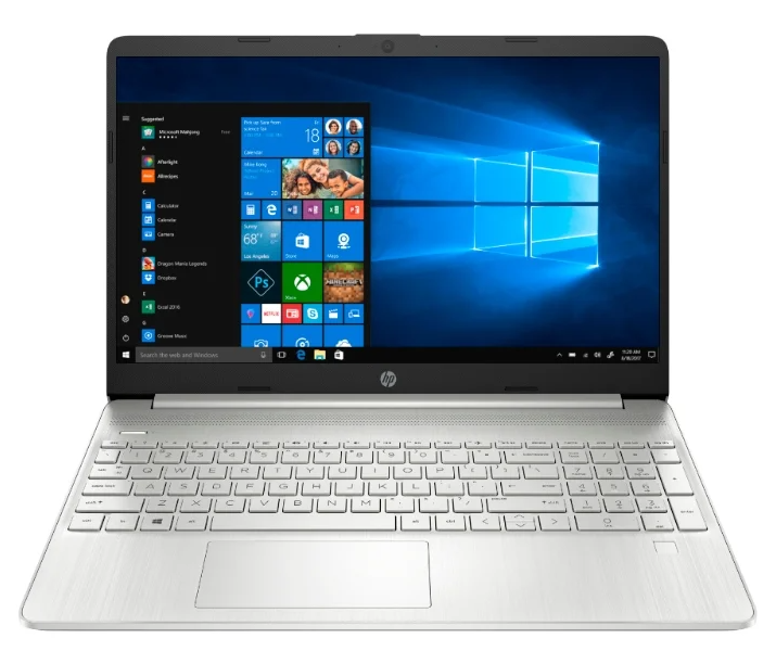 за HP 15s-eq0002ur (AMD Ryzen 3 3200U 2600 MHz / 15.6" / 1920x1080 / 4GB / 256GB SSD / DVD no / AMD Radeon Vega 3 / Wi-Fi / Bluetooth / Windows 10 Home)