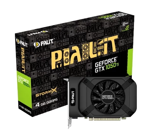 Palit GeForce GTX 1050 Ti 1290MHz PCI-E 3.0 4096MB 7000MHz 128 битов DVI HDMI HDCP StormX