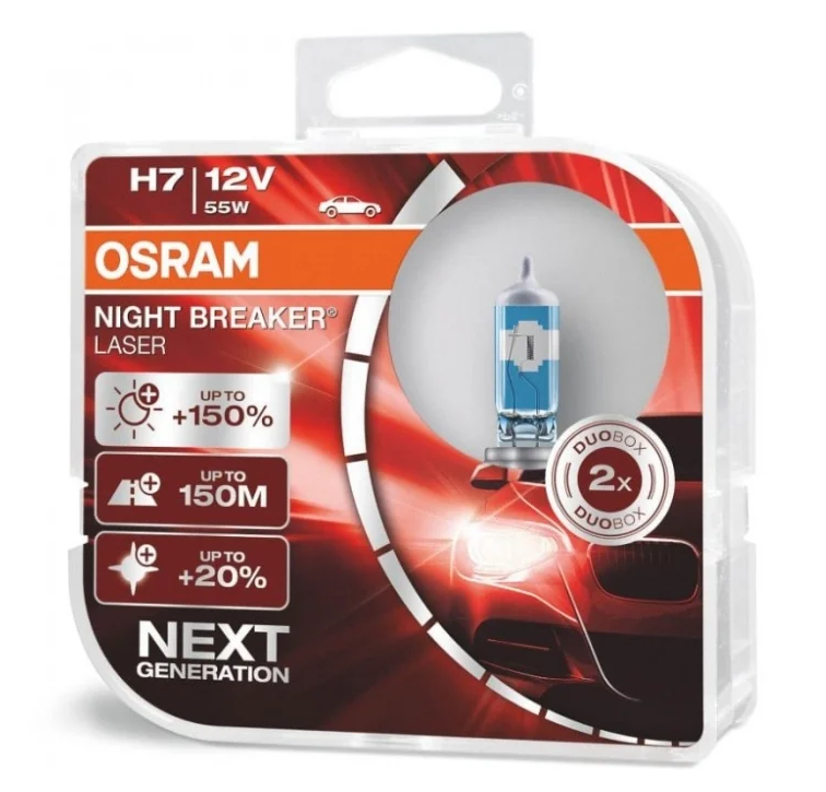 Osram NIGHT BREAKER LASER H7 64210NL-HCB 12V 55W 2 бр.